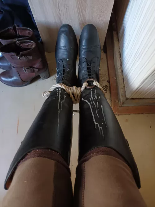 Cum all over my boots