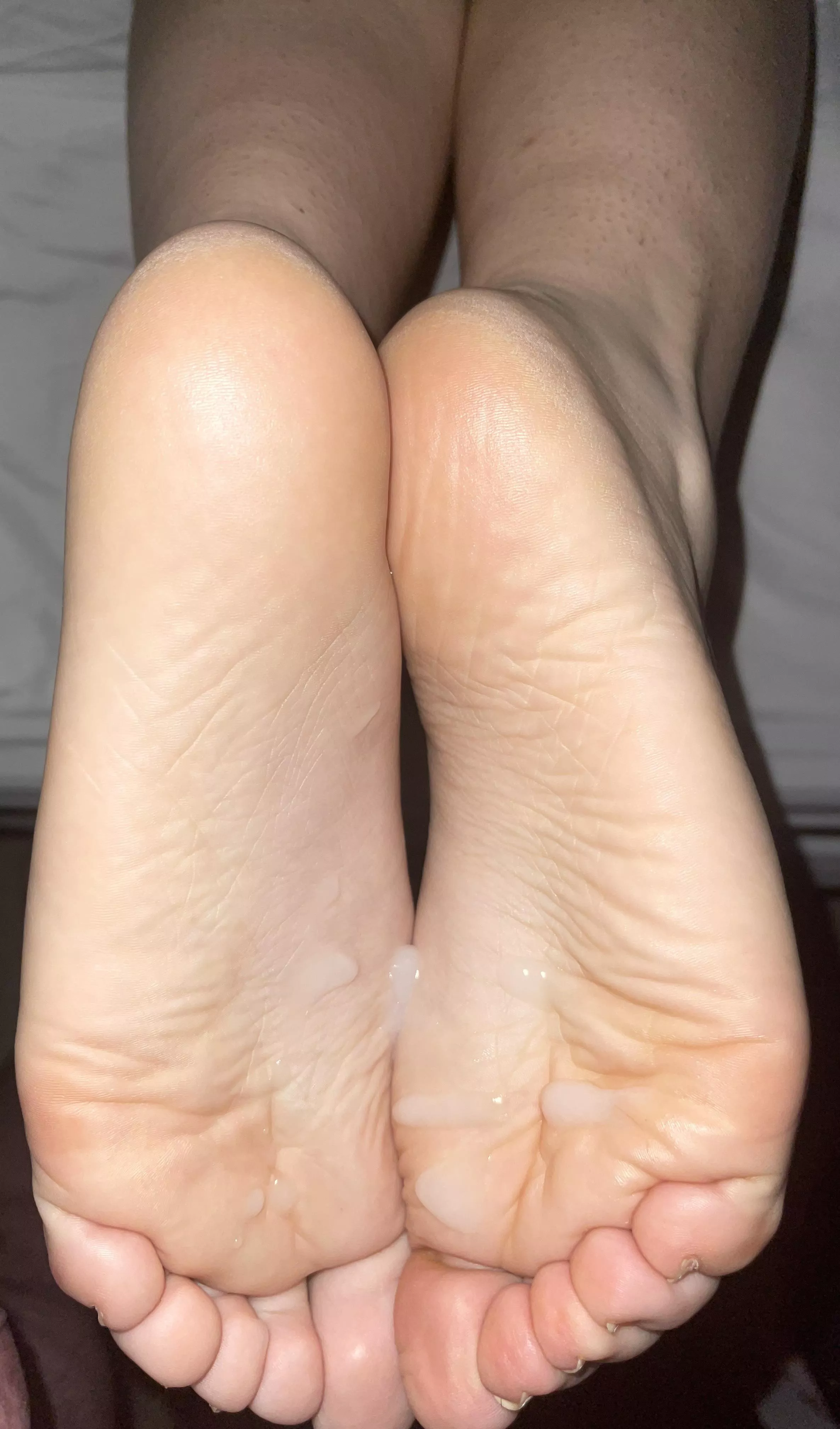 Cum glazed soles for the 100k contest! 