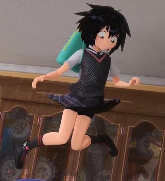Cutie Peni with a peek at her bike shorts!