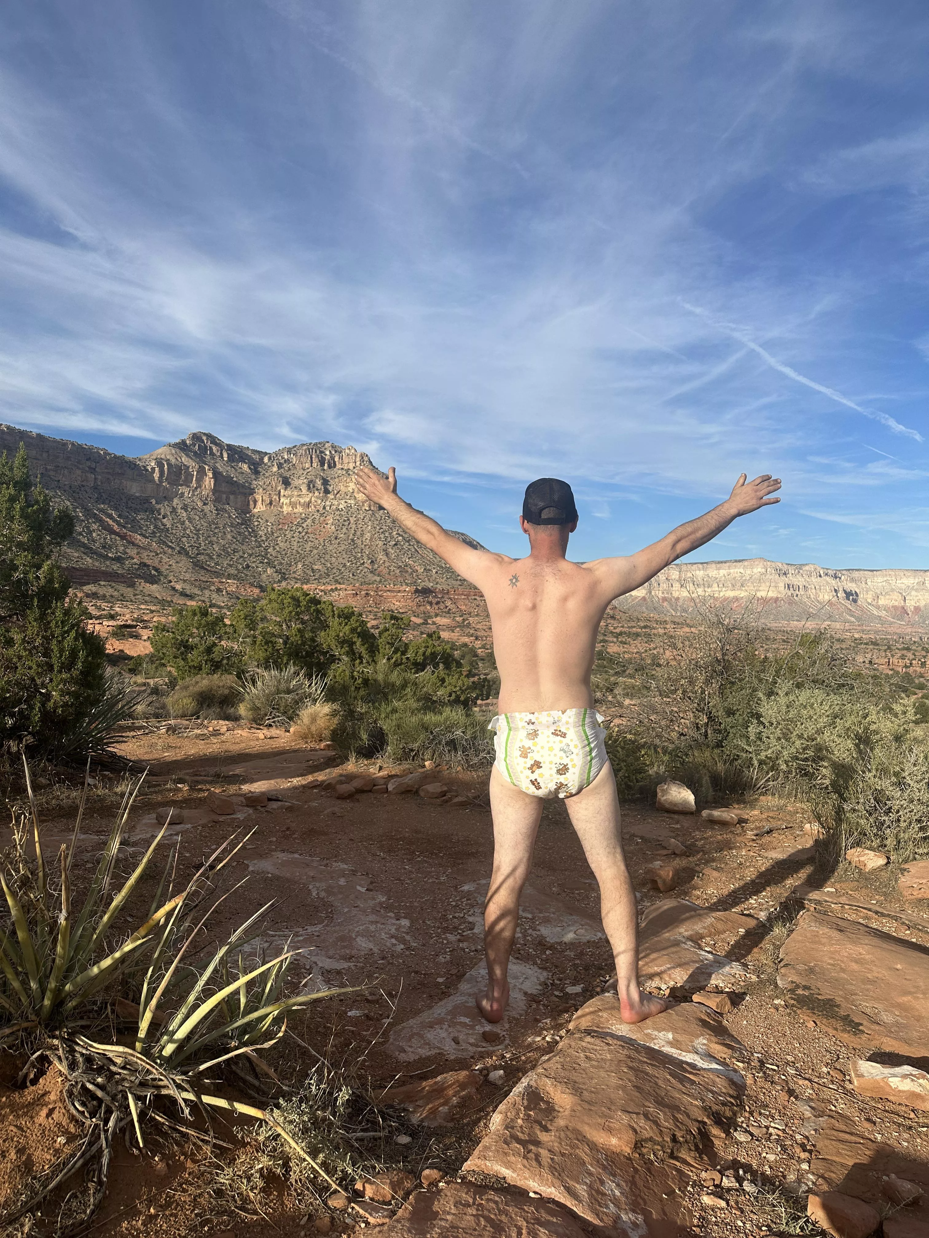 Diaper pic at the Grand Canyon 