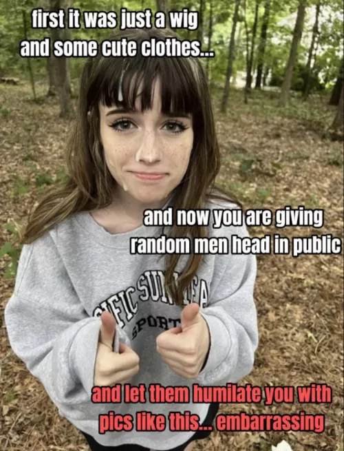 First it was just a wig and some cute clothes...