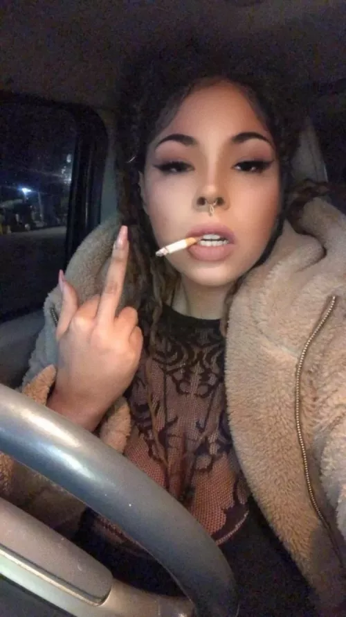 I bet you’d love to be my pathetic little ashtray 