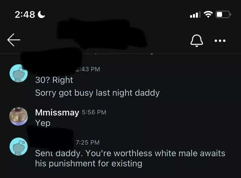 I love it when little white bitch boys know their place. Don’t forget, your only purpose is to serve Black Queens like me 👑💅🏿