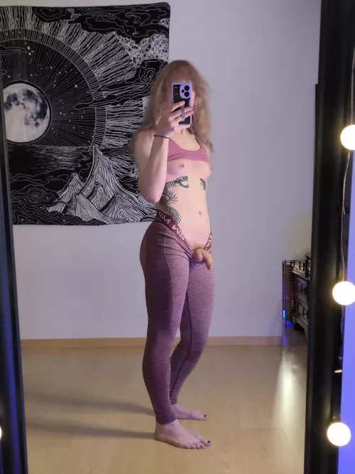 Just finished yoga, want to stretch me some more?