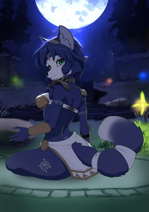 Krystal in the moonlight, another variant. (Jecbrush)