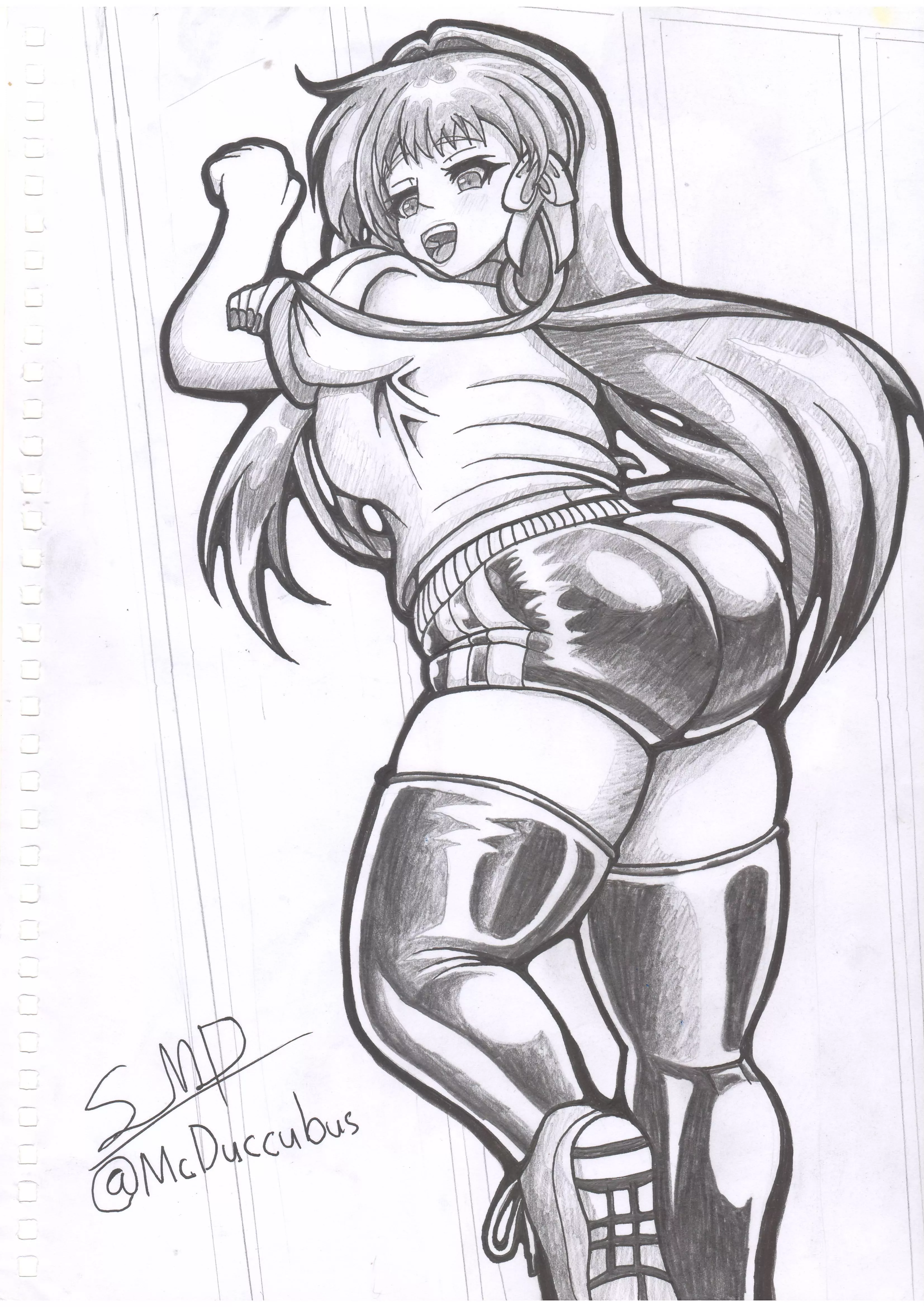  Kyou Fujibayashi in Gyn Bloomers! [Clannad] art by me