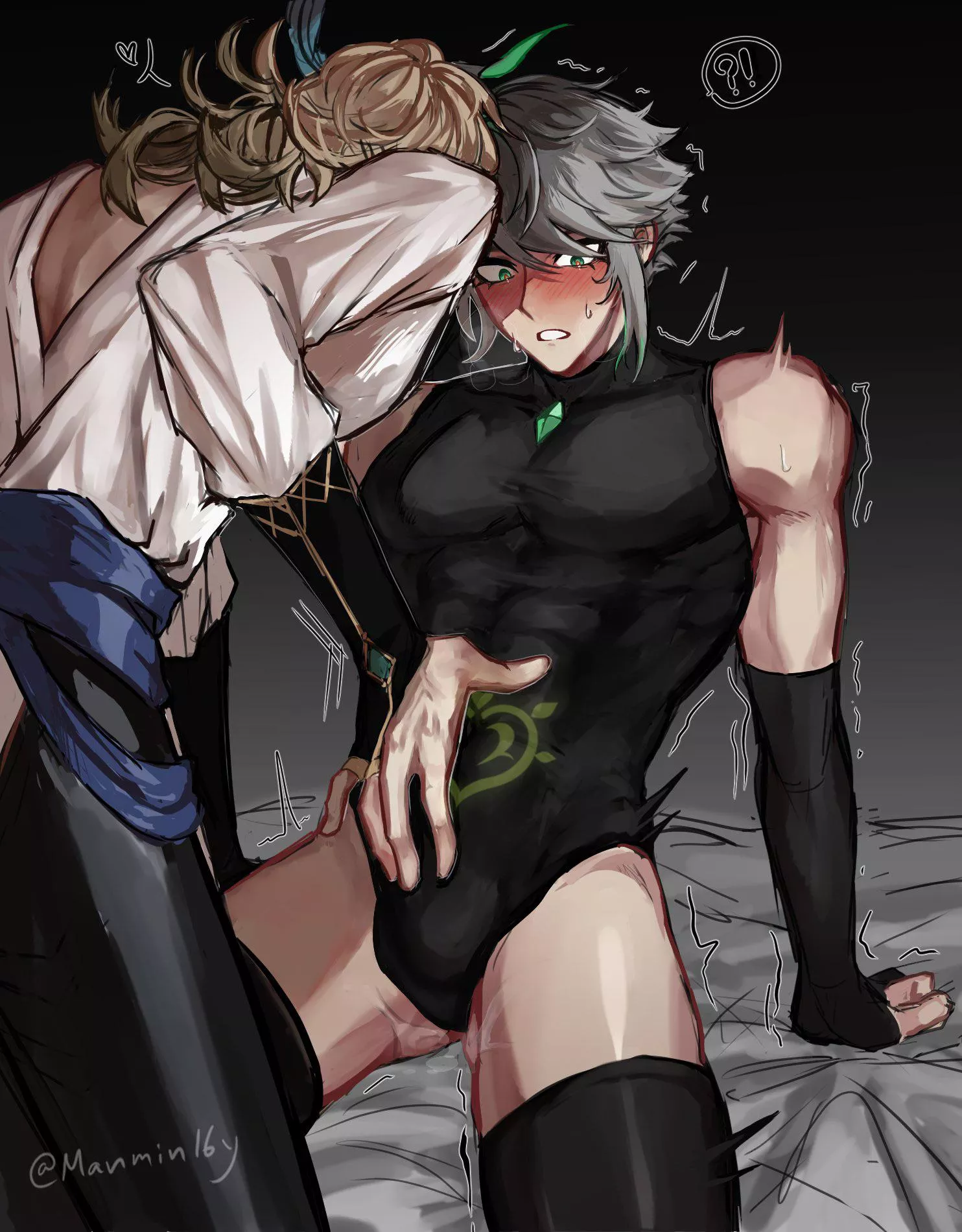 Making him feel really good 💚 (@manmin16y)