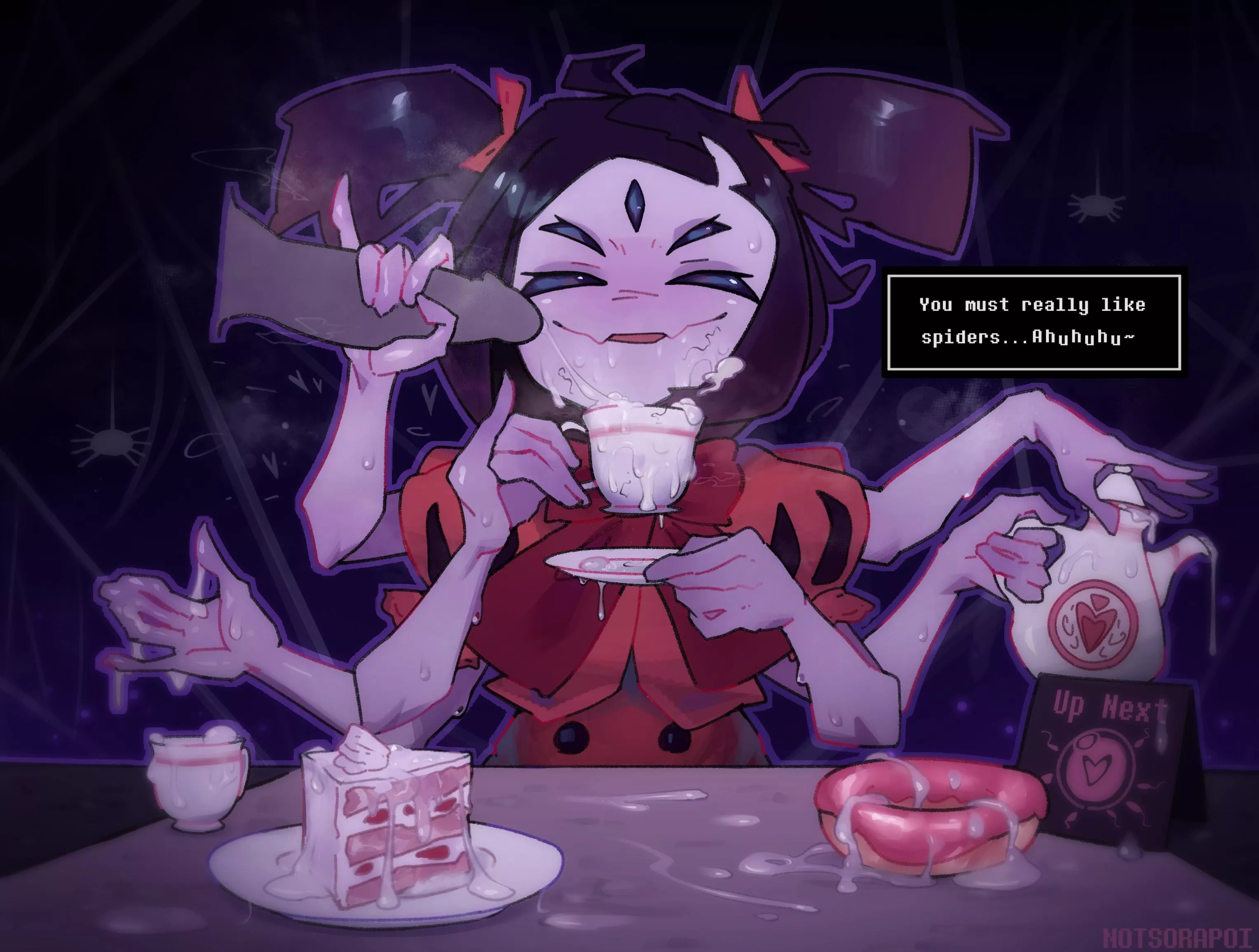 Muffet Gokkun (Sorapoi) [Undertale]