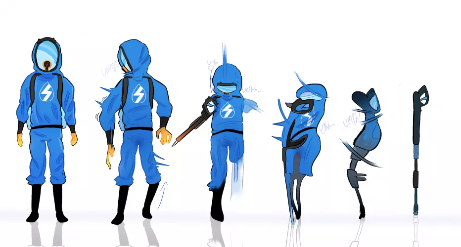 Powerwash cleaner turns into a powerwasher~ going to draw more of this soon.