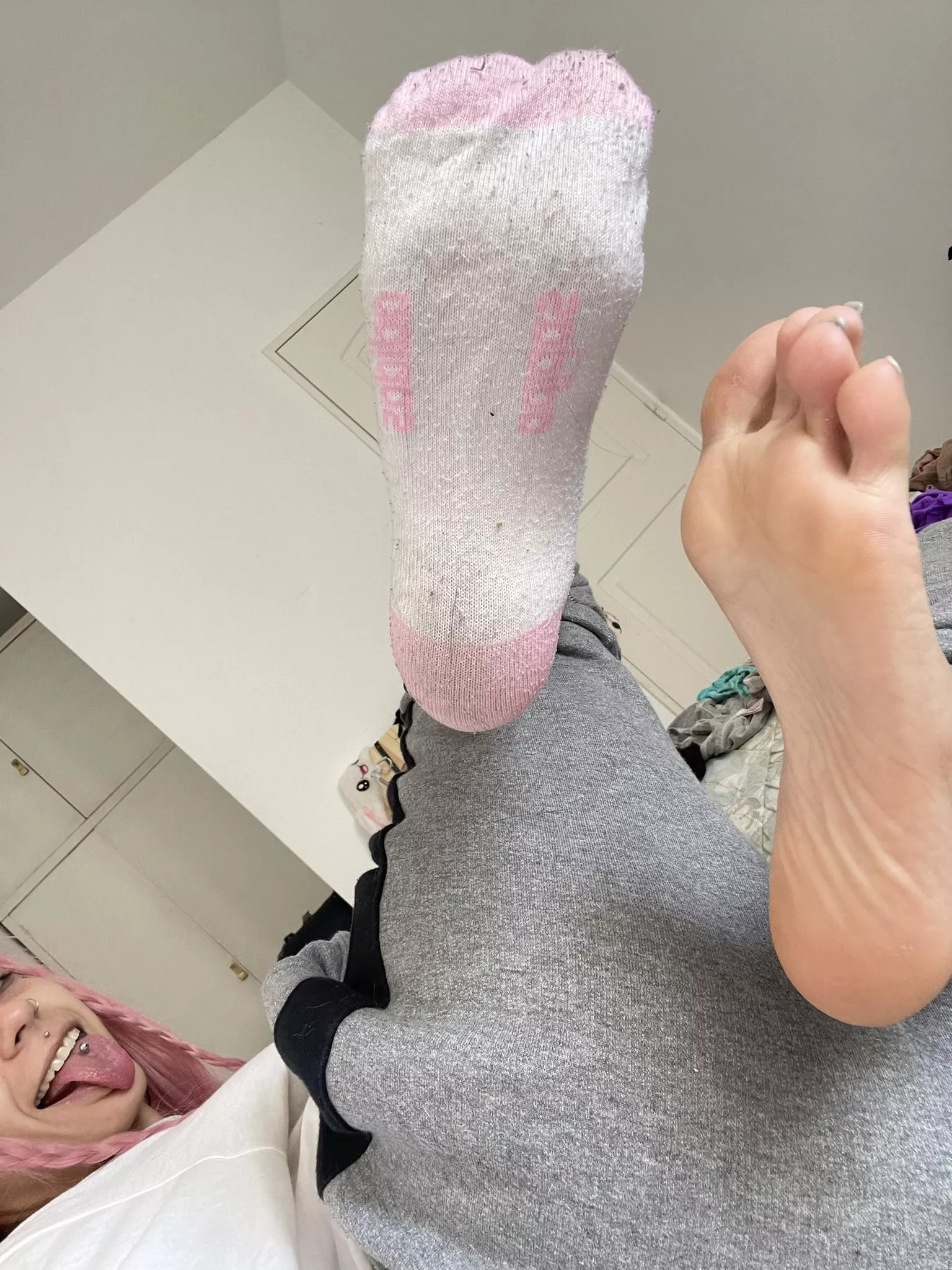 put your nose in my stocking! you won't regret it