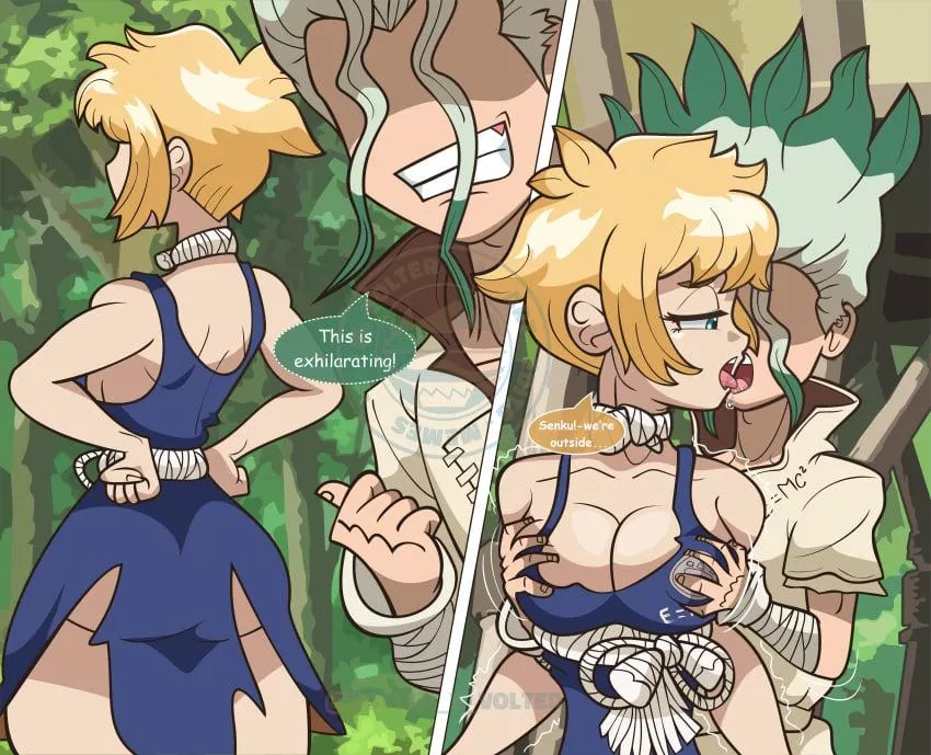 Senku and Kohaku are thrillseekers (volter x volter)