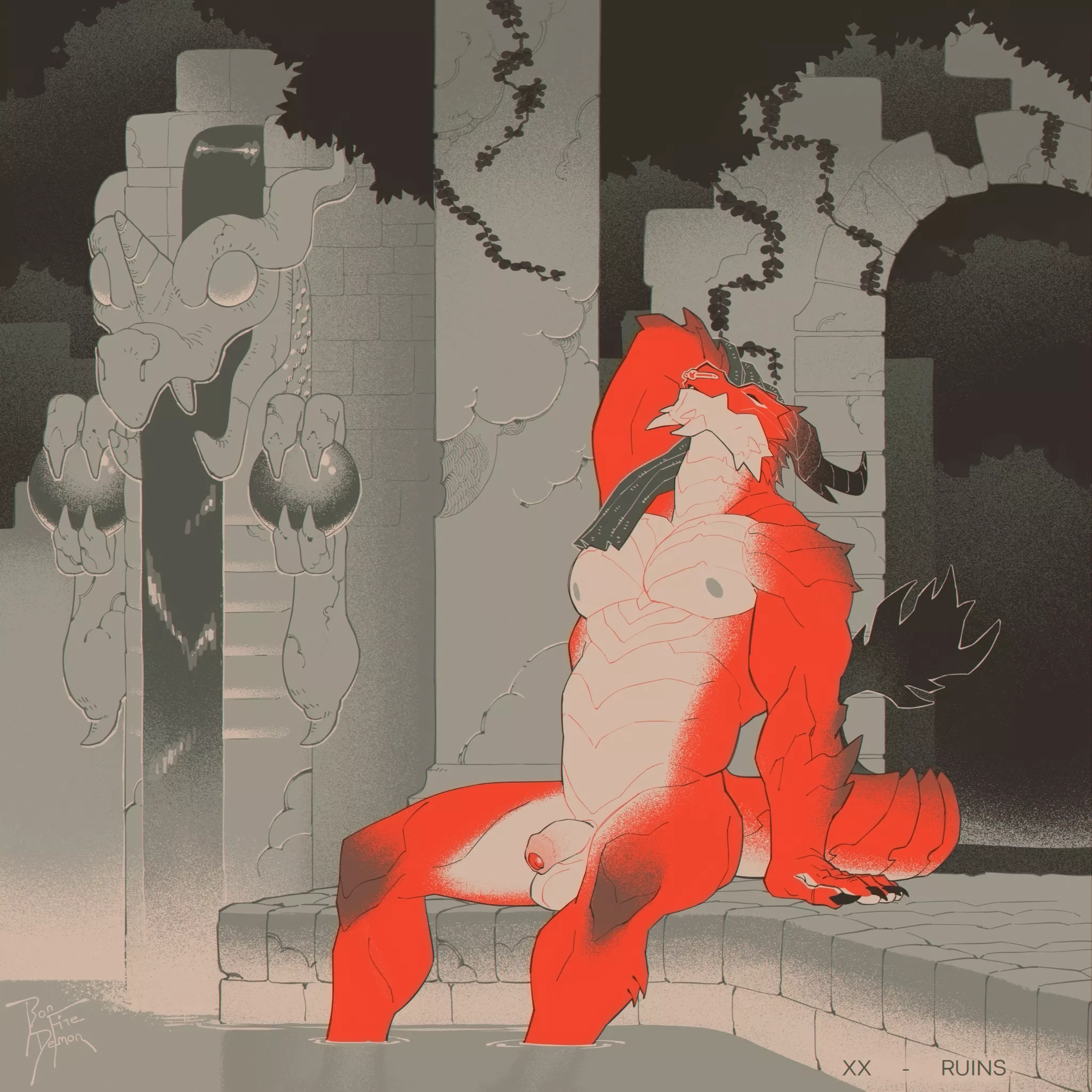 Sketchtober 20 - Ruins (bonfiredemon) [M]