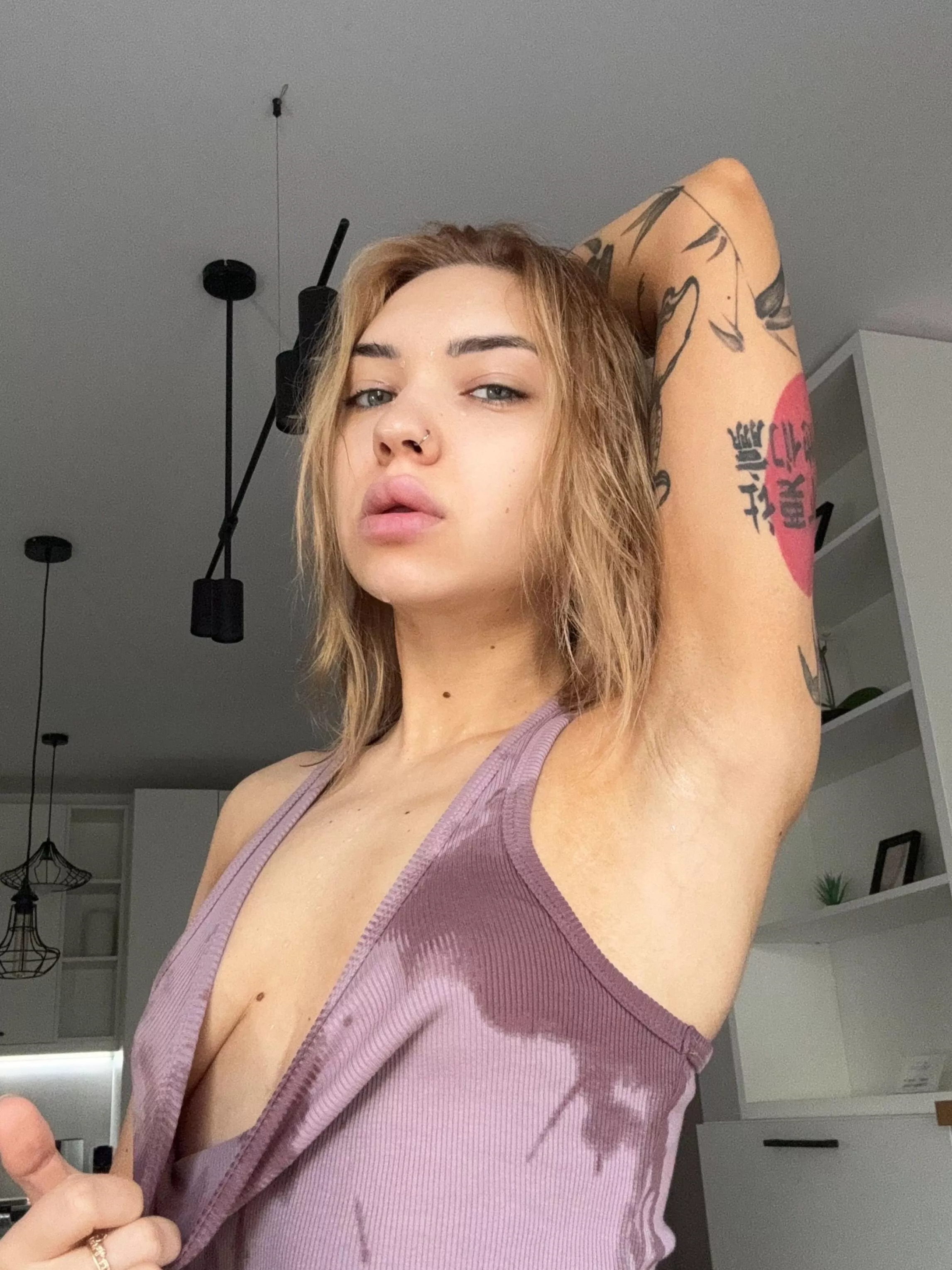 Tattooed teen ready to play