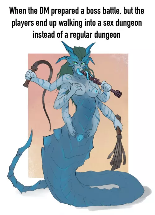 The boss of a different kind of dungeon