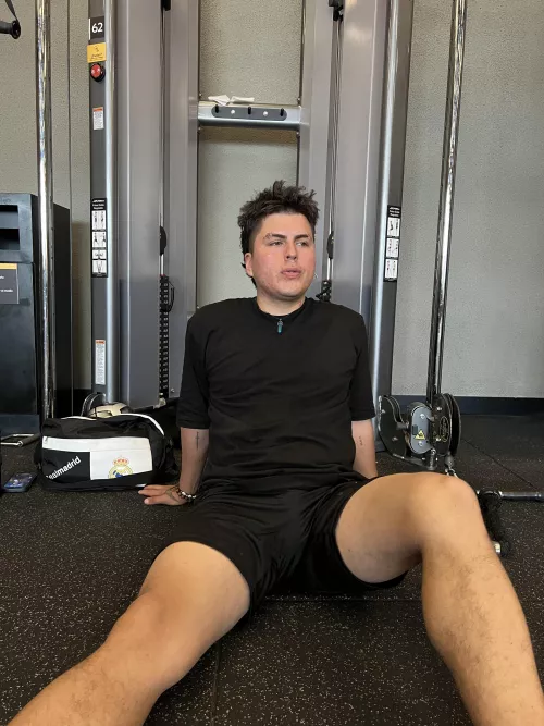 Uff thigh day haha Im tense. Can you massage them for me bitch? 