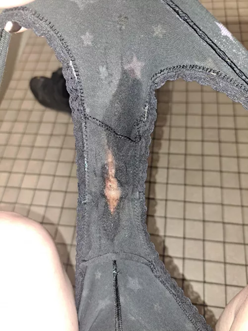 Wearing my black 🌈 star period panties! Black is best for hiding stains! Happy Milf Monday from your juicy trippy hippie homegirl 😜 