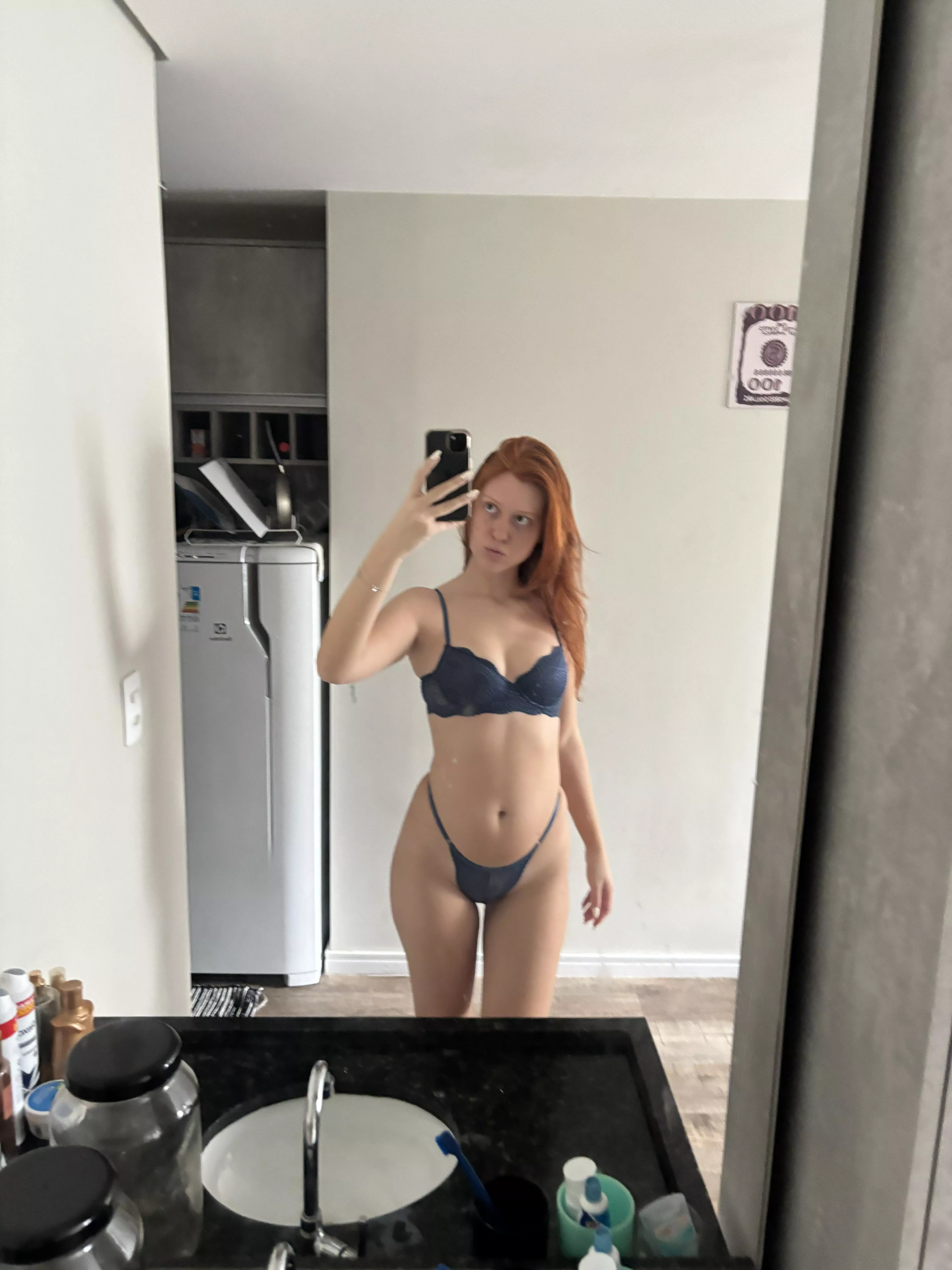Would you fuck this petite redhead?