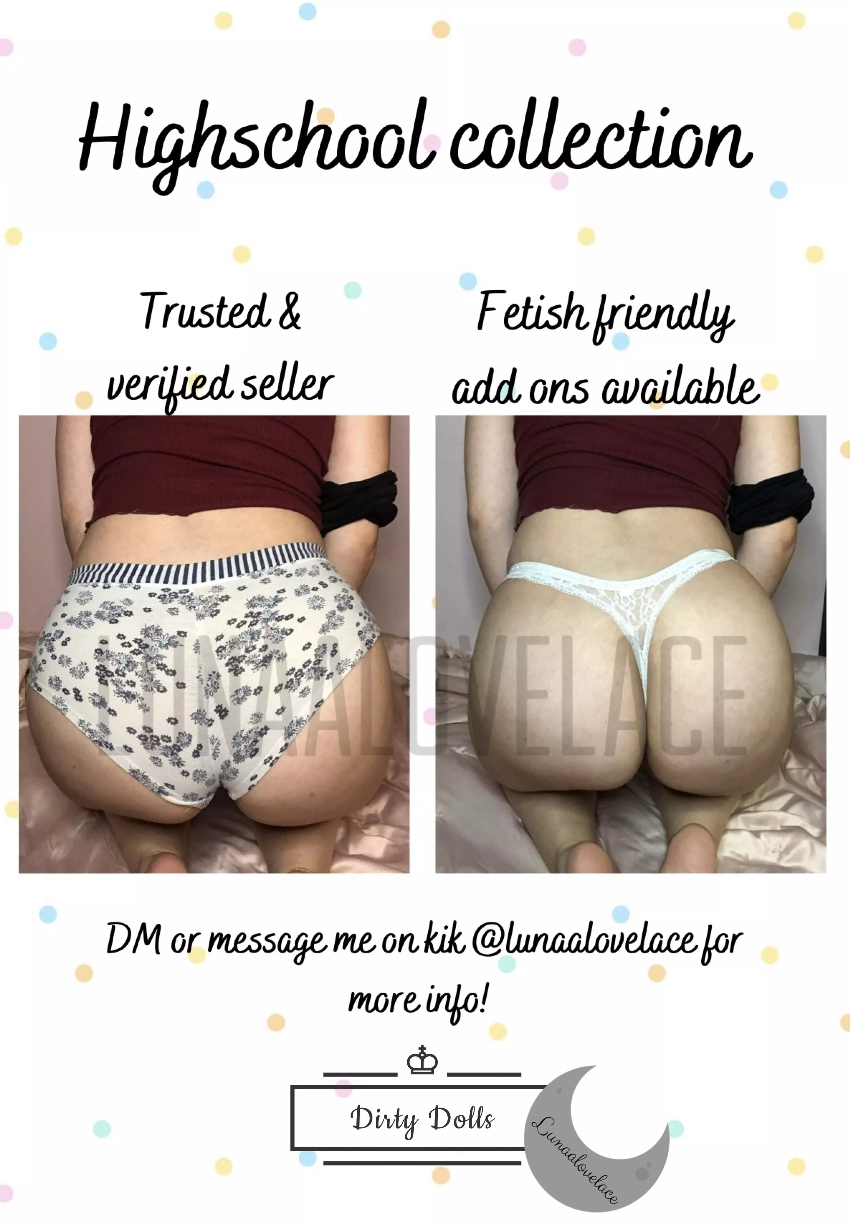 You asked, and I’m delivering… my HIGHSCHOOL COLLECTION is here! My oldest pairs of panties, cum collect and give them a good home! [SELLING][US][PTY]