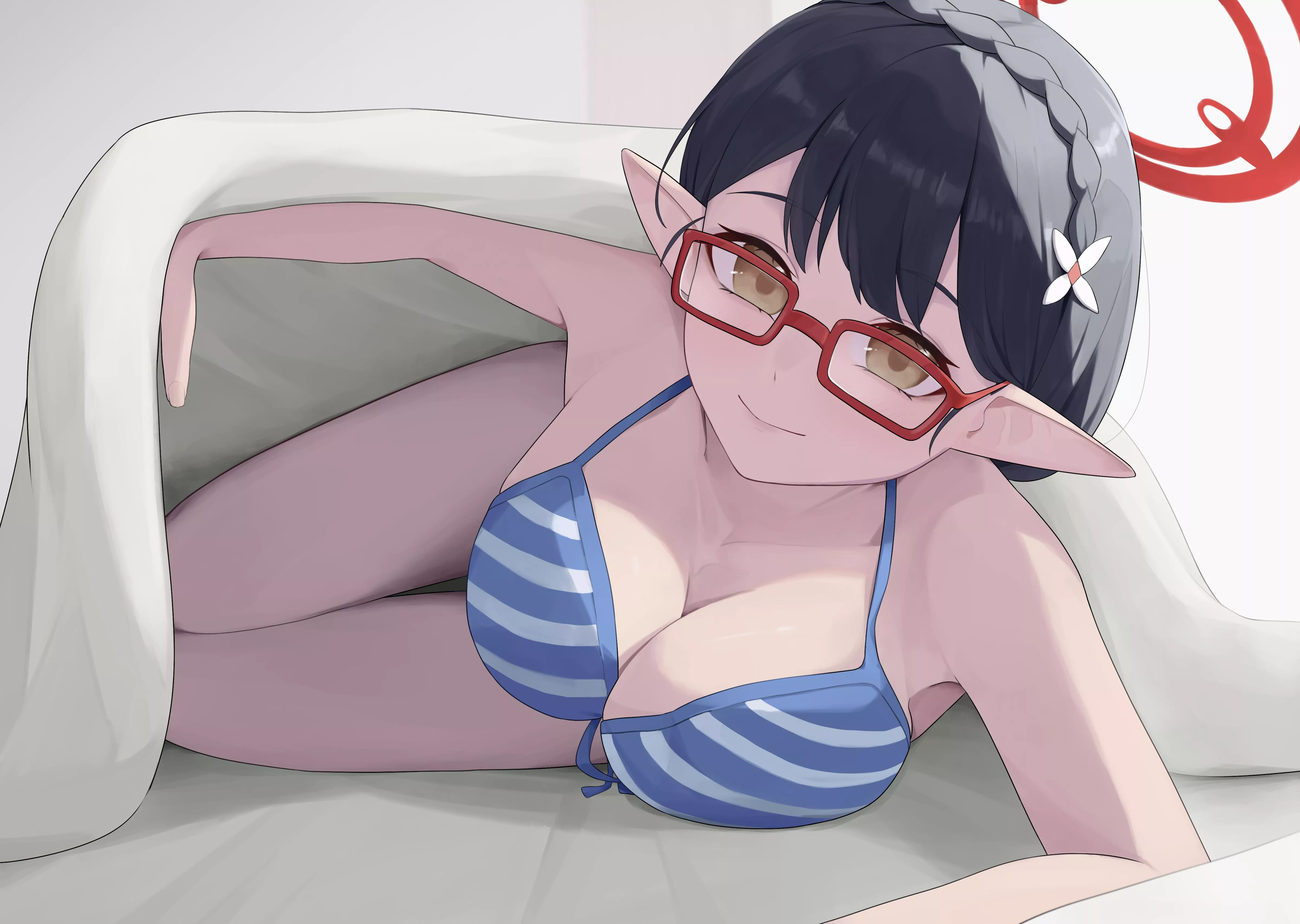 Ayane Bikini Snuggling (Ruha) [Blue Archive]