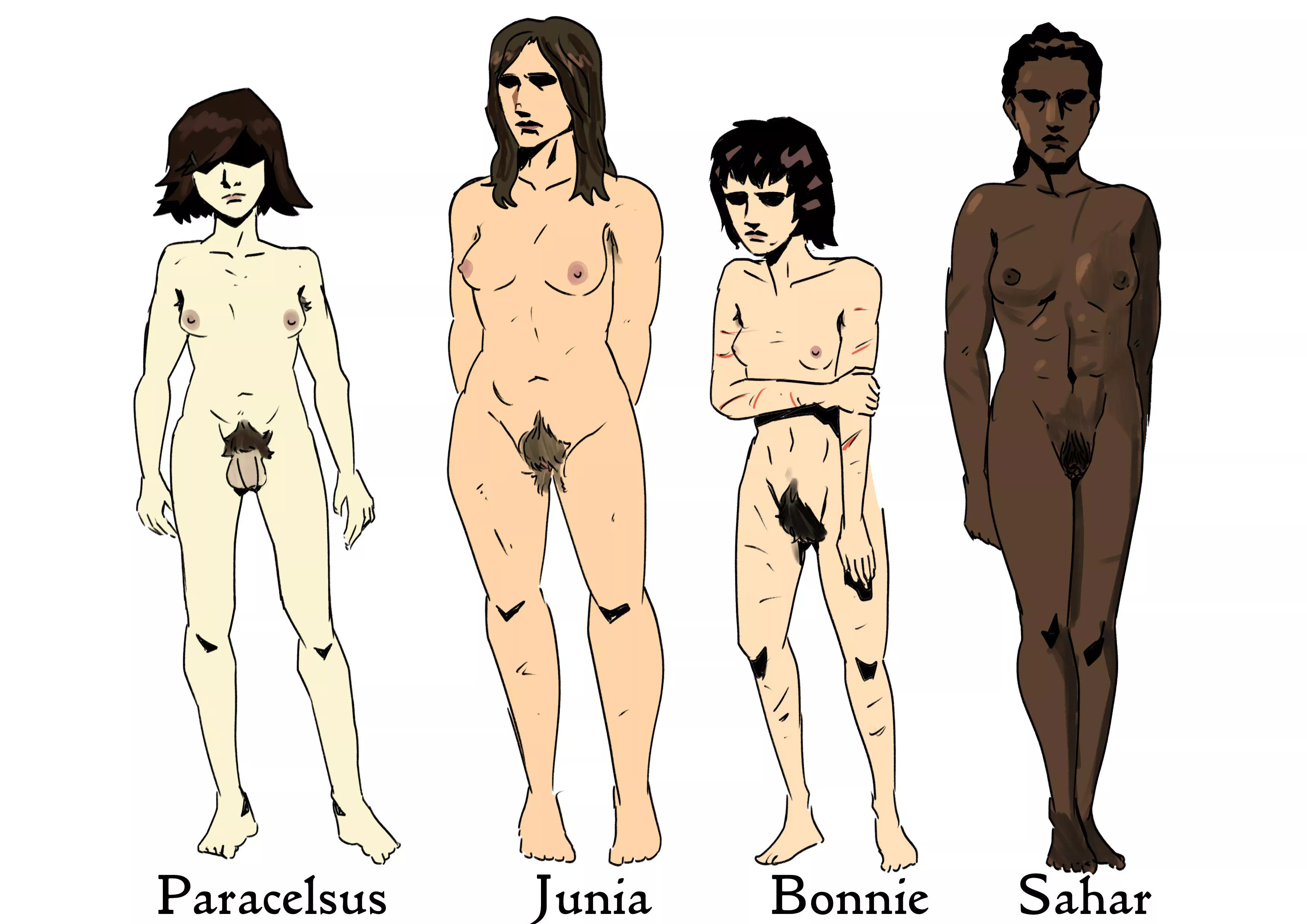 body heacanons for my favourite DD2 ladies