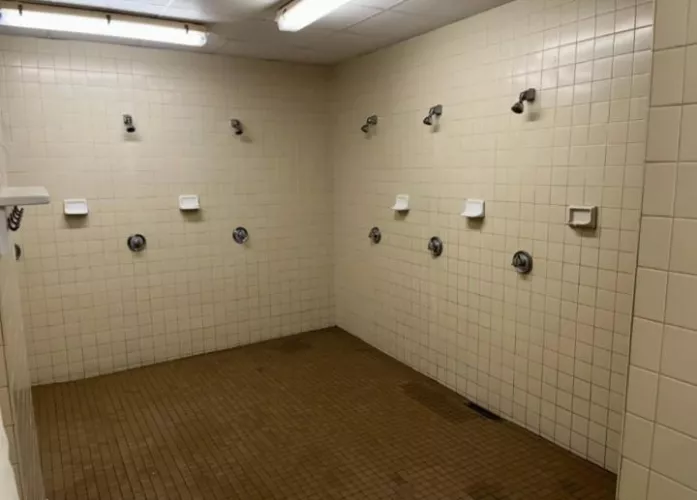 Communal showers