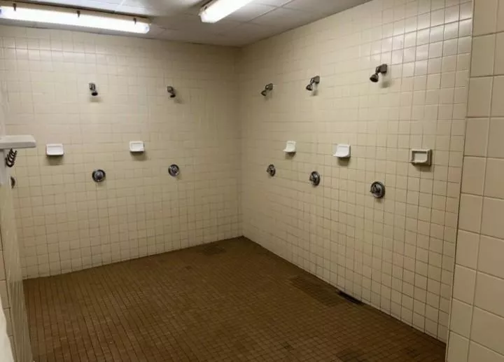 Communal showers