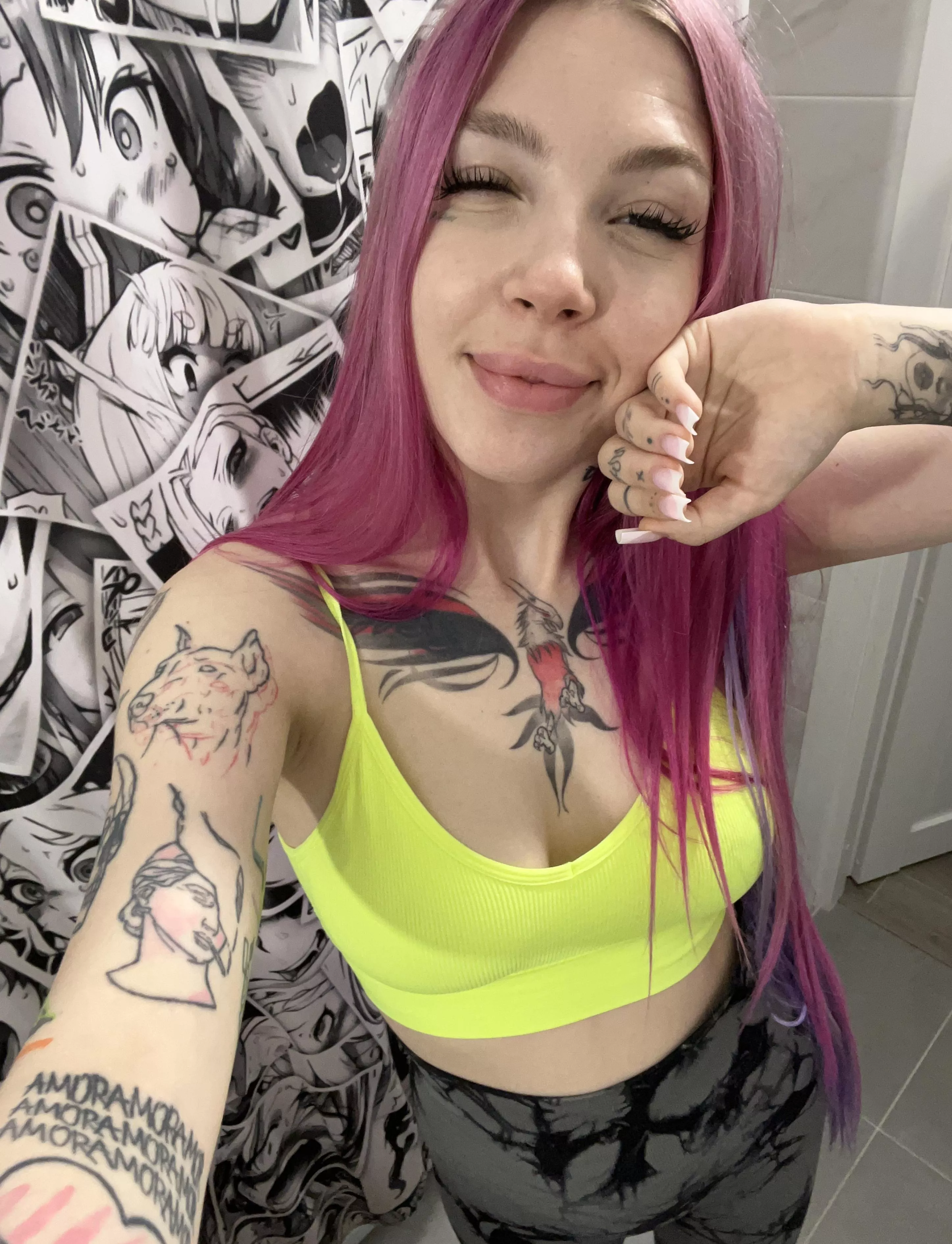 going for my morning run, and I'm wearing my new sports top