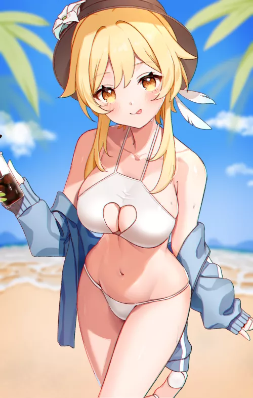 Happy swimsuit Lumine