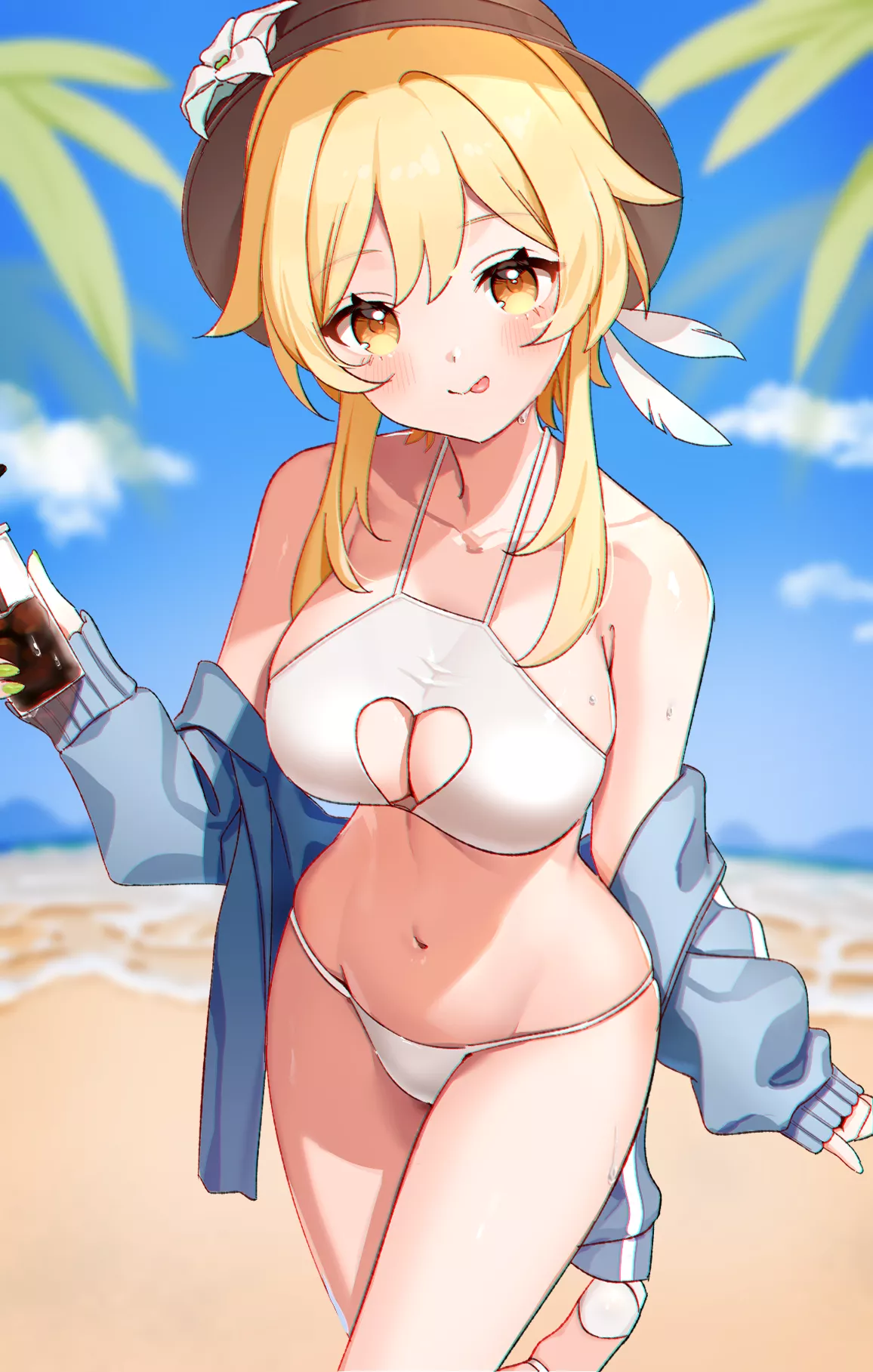 Happy swimsuit Lumine
