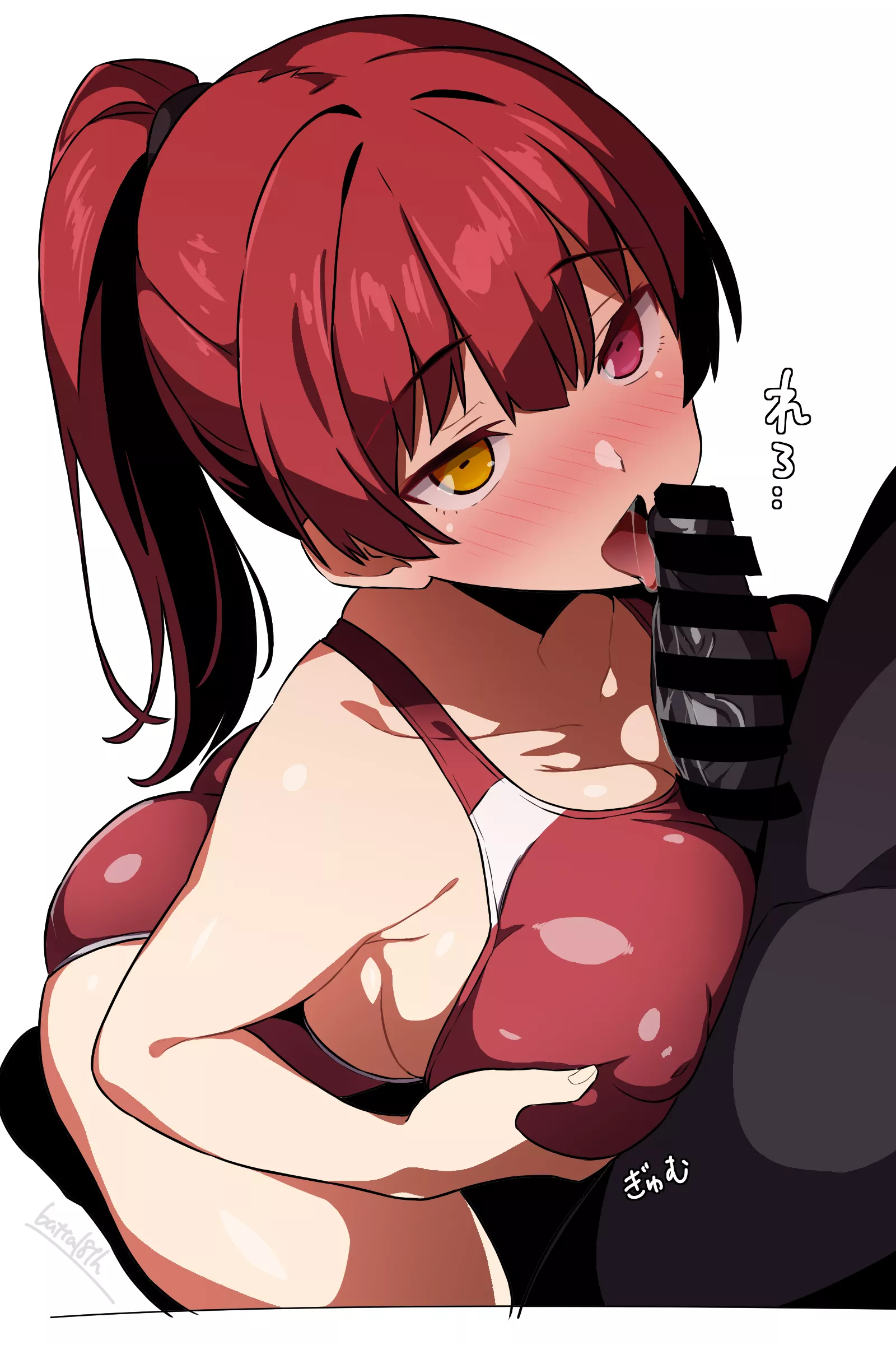 Houshou Marine Swimsuit Paizuri ( Batta 16-Sei ) [Hololive]