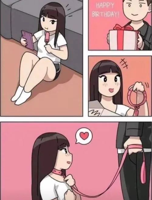 I can’t wait to get a birthday gift~