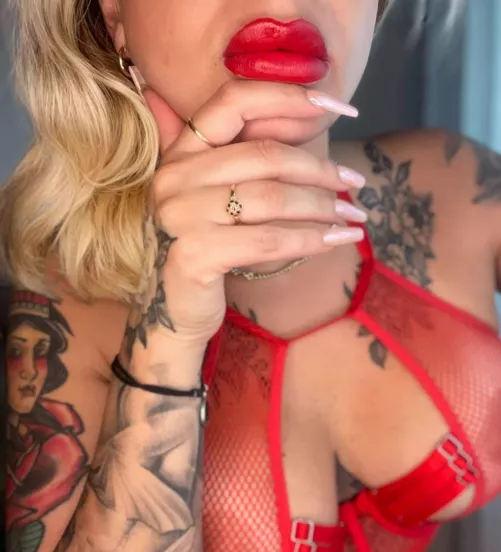 
I want to leave my lipstick marked on your body