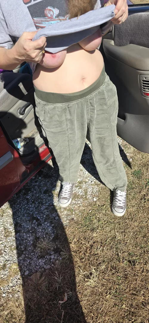 little road side flashing on all our trips