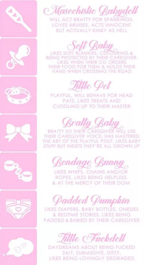 Littles which one is you? Daddies which one’s your type?? 🍬💕