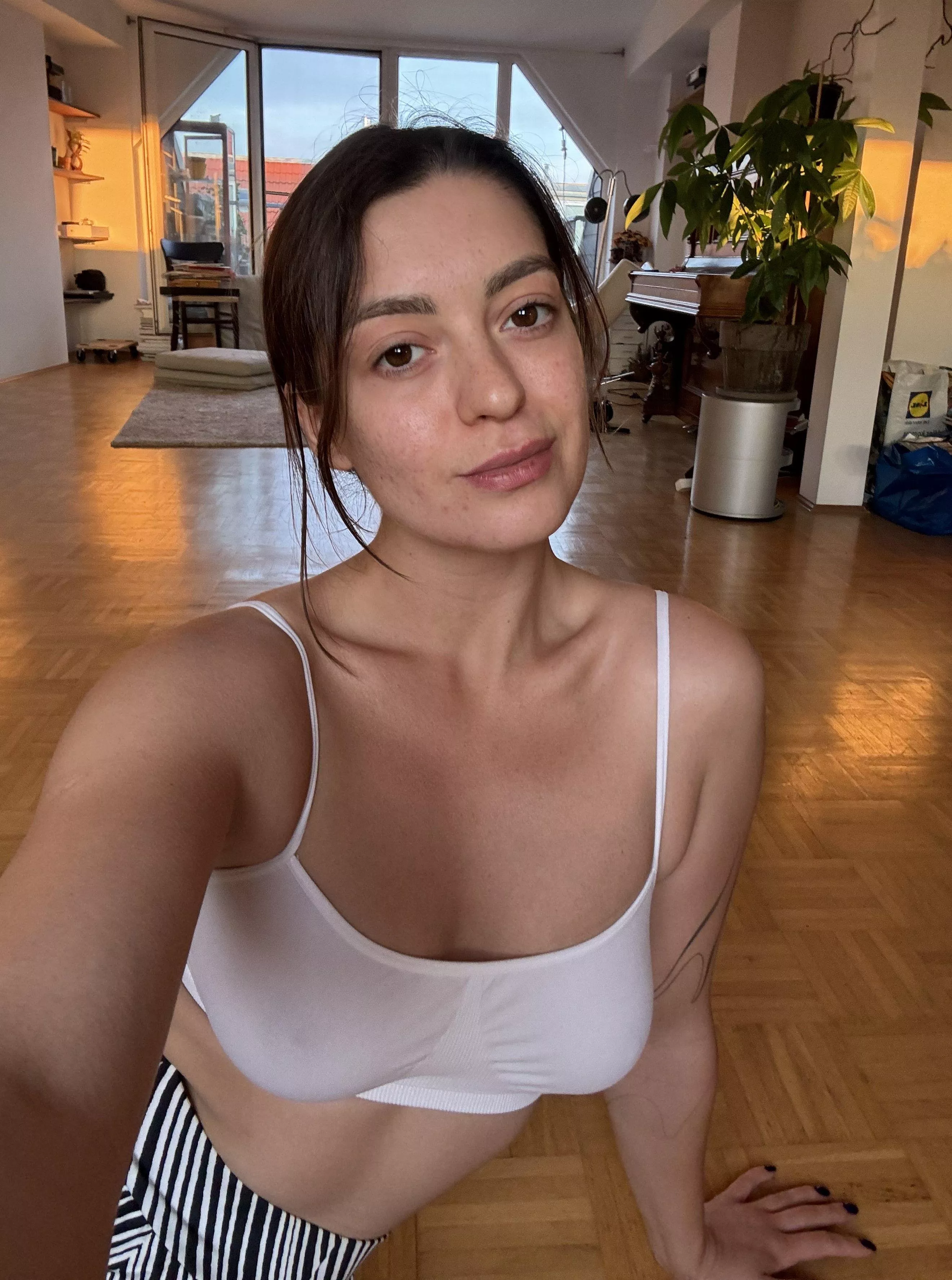 My boobs look nice in this crop top [wife]