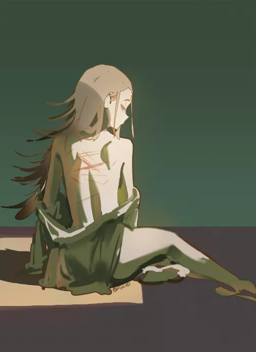 Oh to be able to cover a pretty girl with scars..