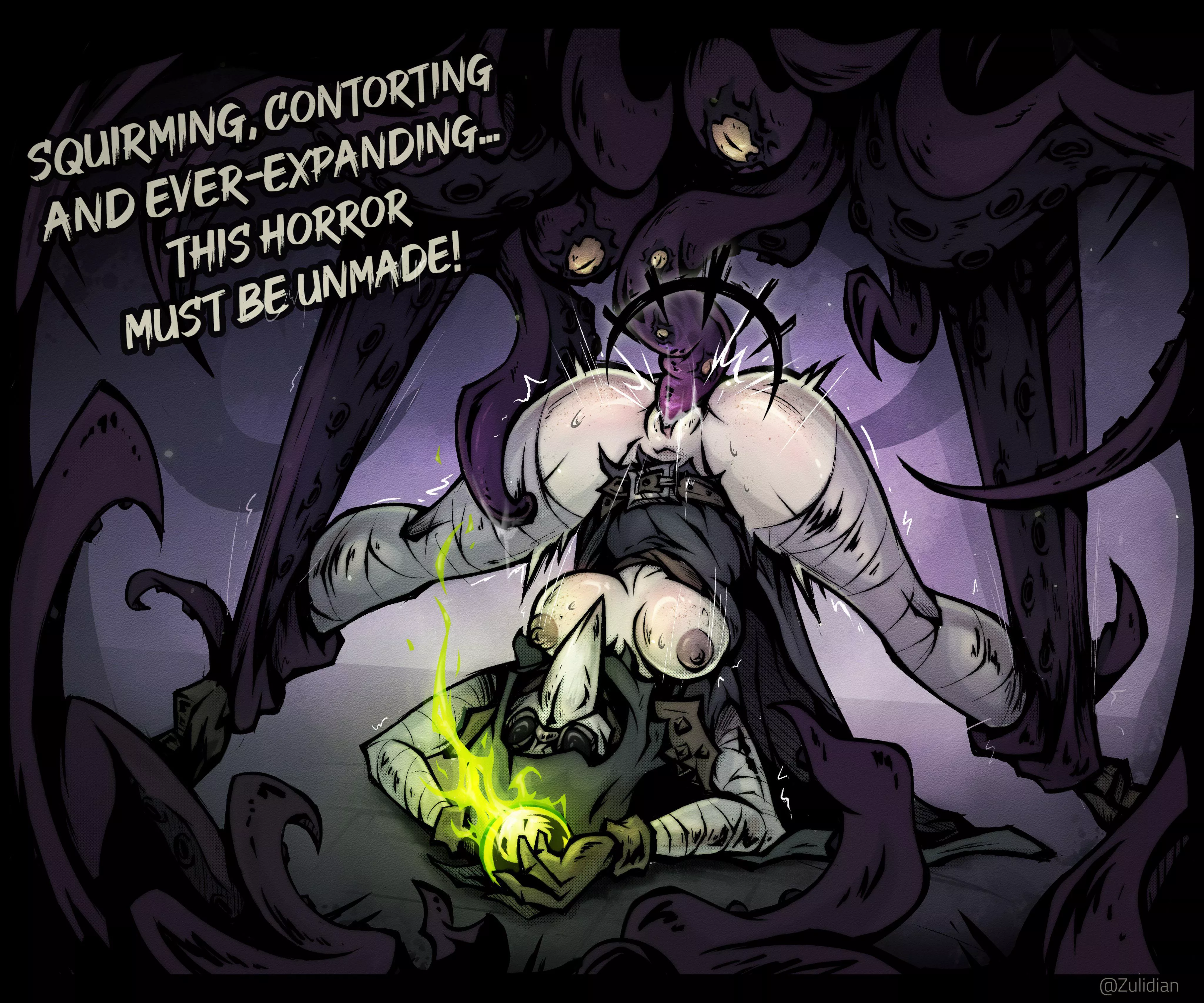 Plague Doctor caught by horrors (Zulidian)