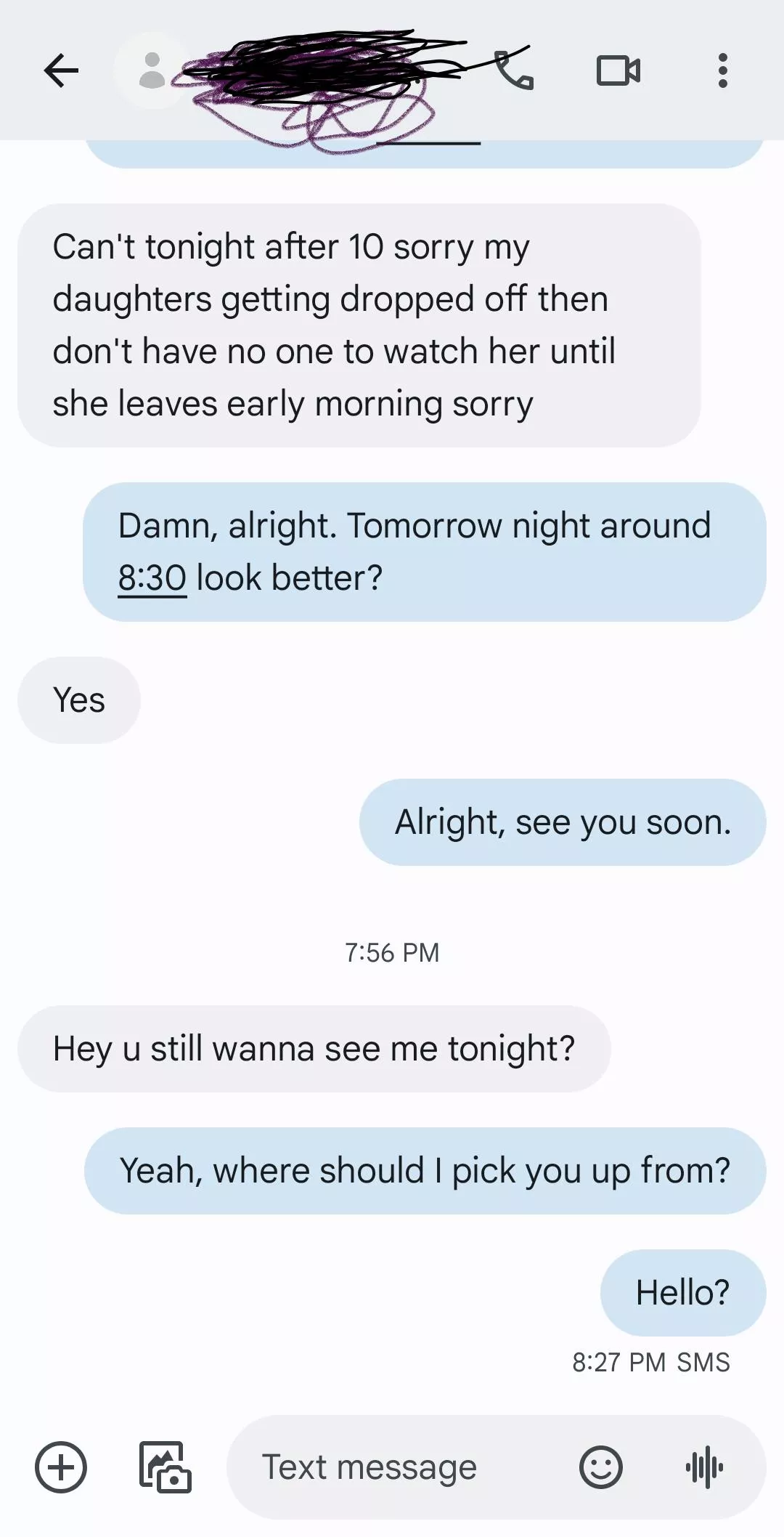 So, should I consider tonight a bust for scheduling reasons?