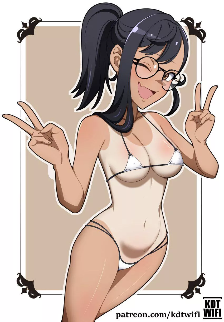 Stunning in her bikini 