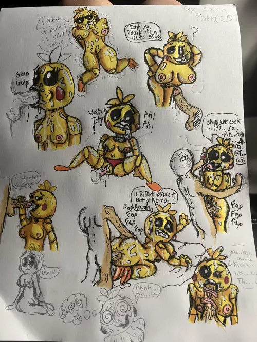 Toy chica (done by me)