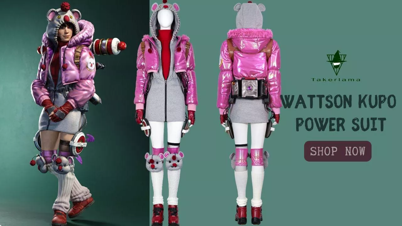 Wattson Kupo Power Suit Apex Legends Final Fantasy Cosplay Costume Takerlama (4)