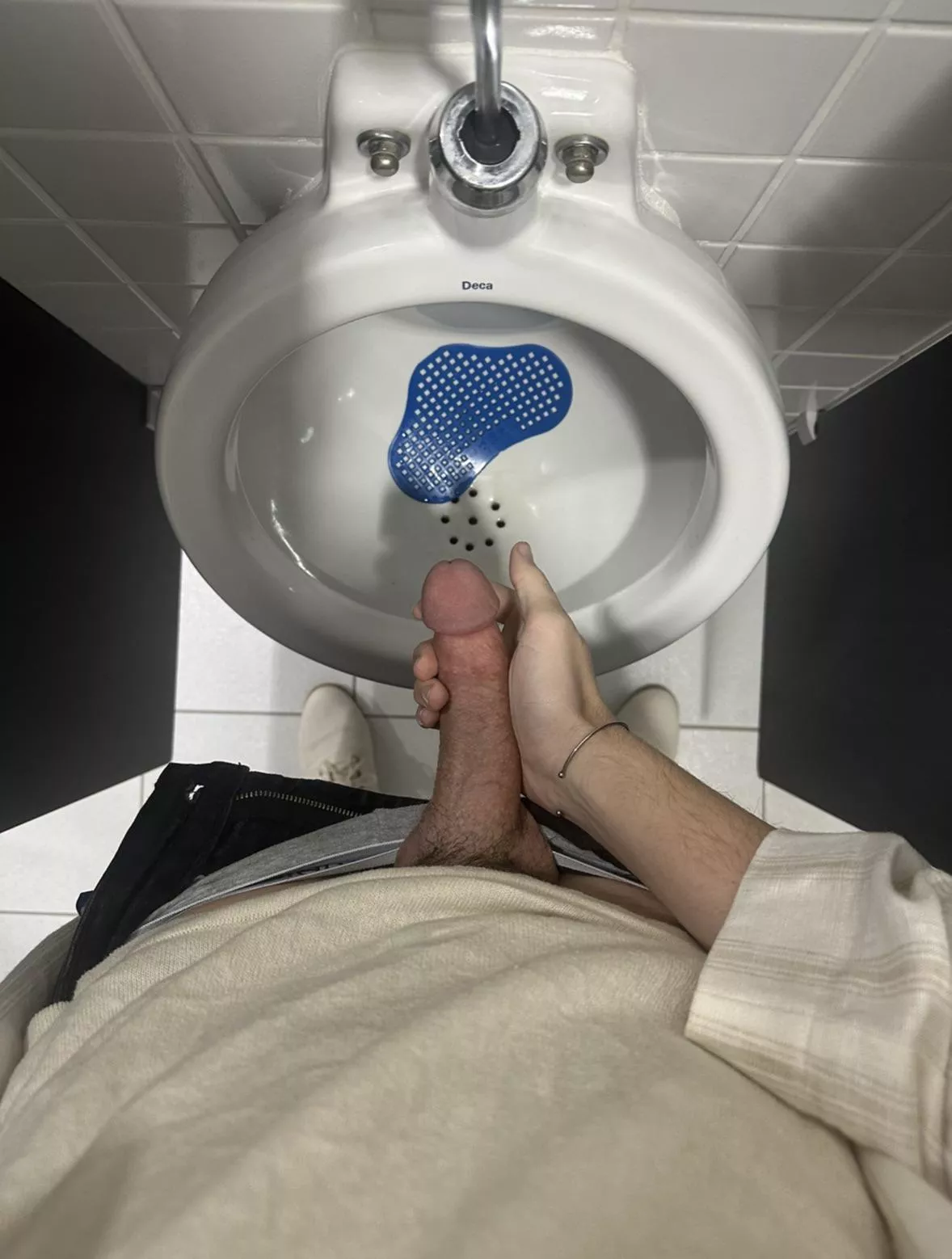 what would you do if you found me like this in the office bathroom?