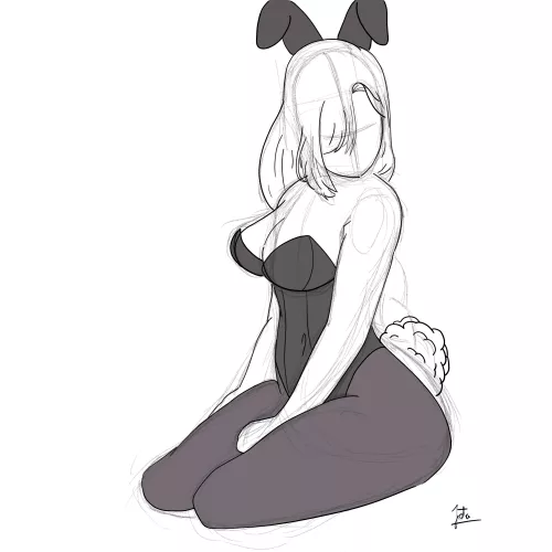 (WIP) Bunnygirl clothing study