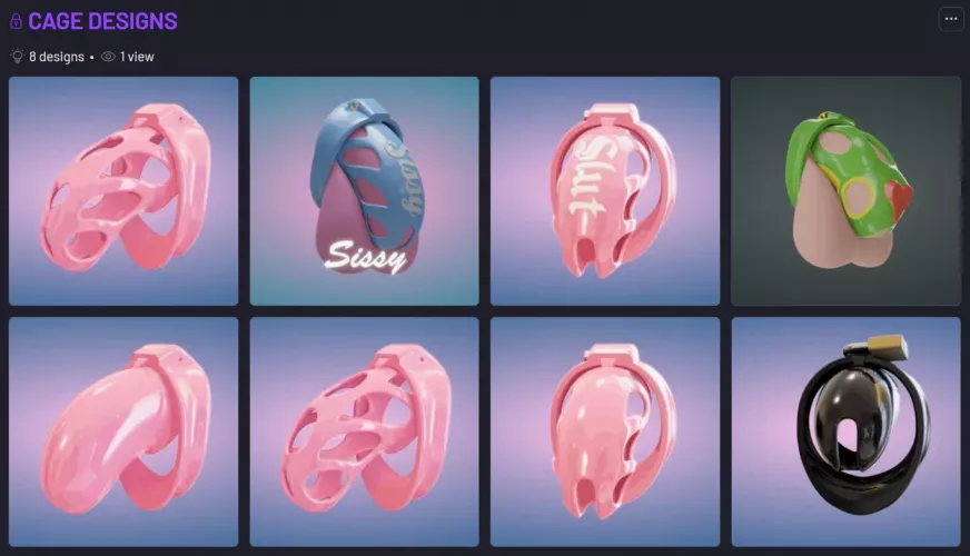 Anyone brave enough to take pics wearing my designs and share them on sissy and/or chastity subreddits with a link to my cults3d page ? Offering refound after proof !