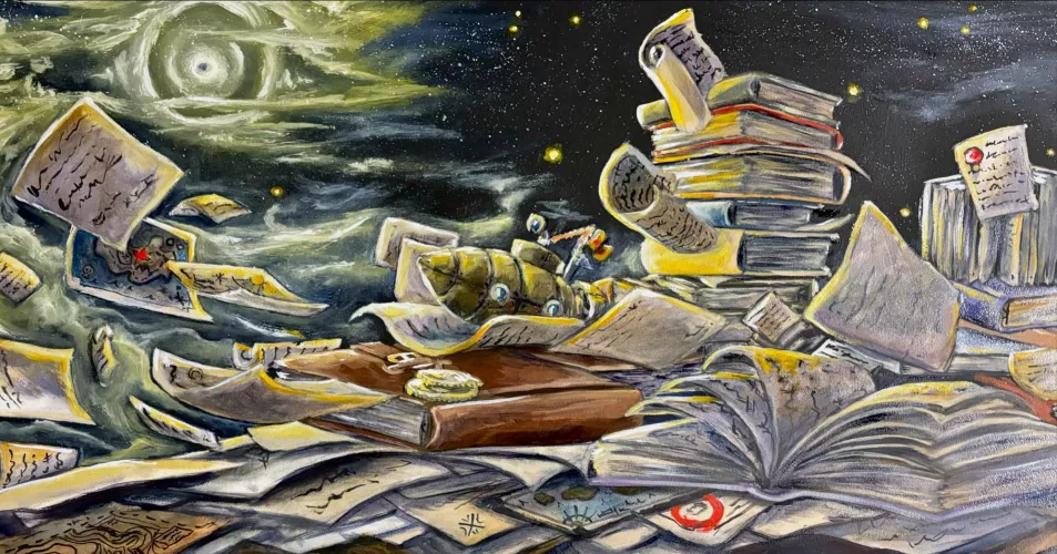 Cardinal meridian, oil painting by me!