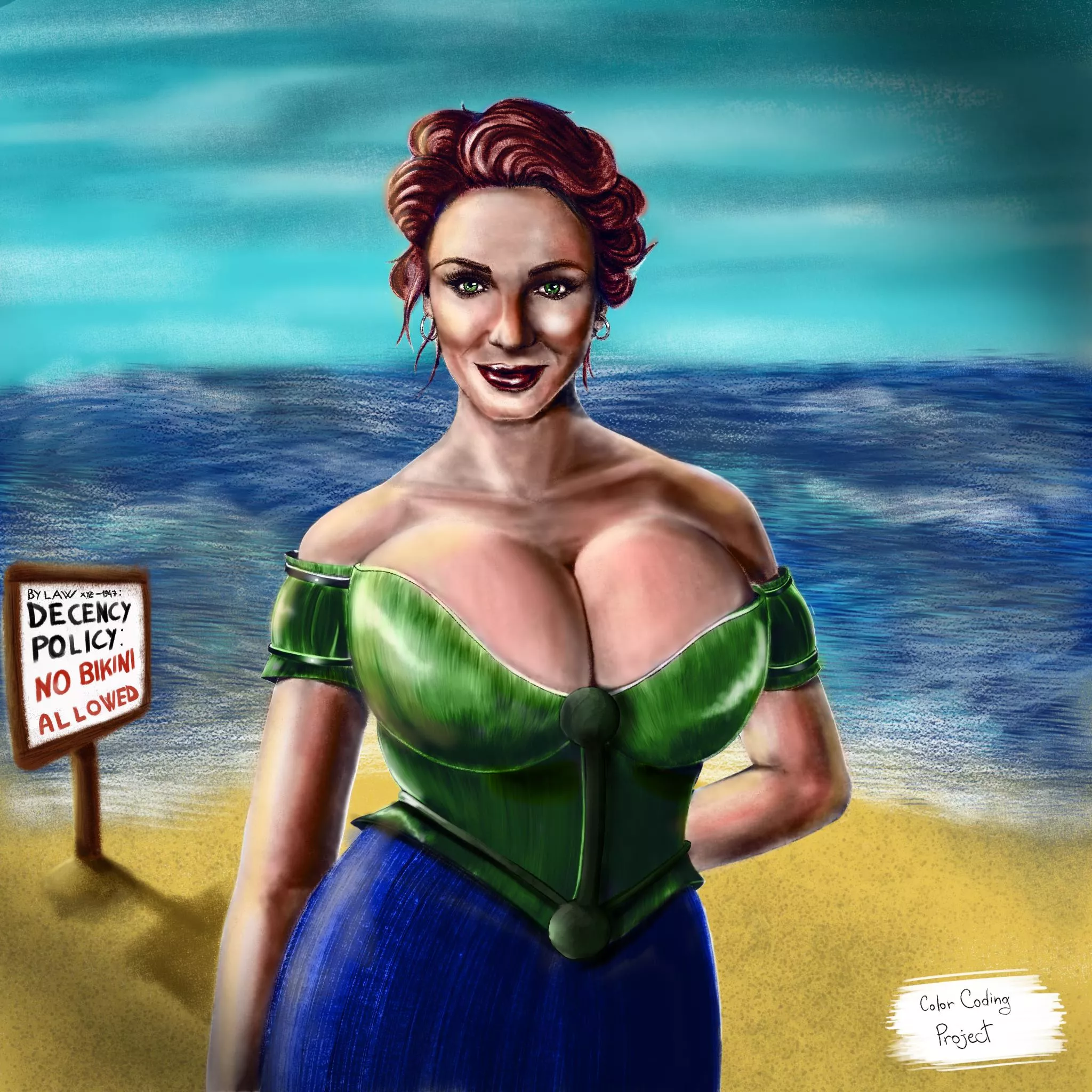 Christina Hendricks by ColorCodingProject