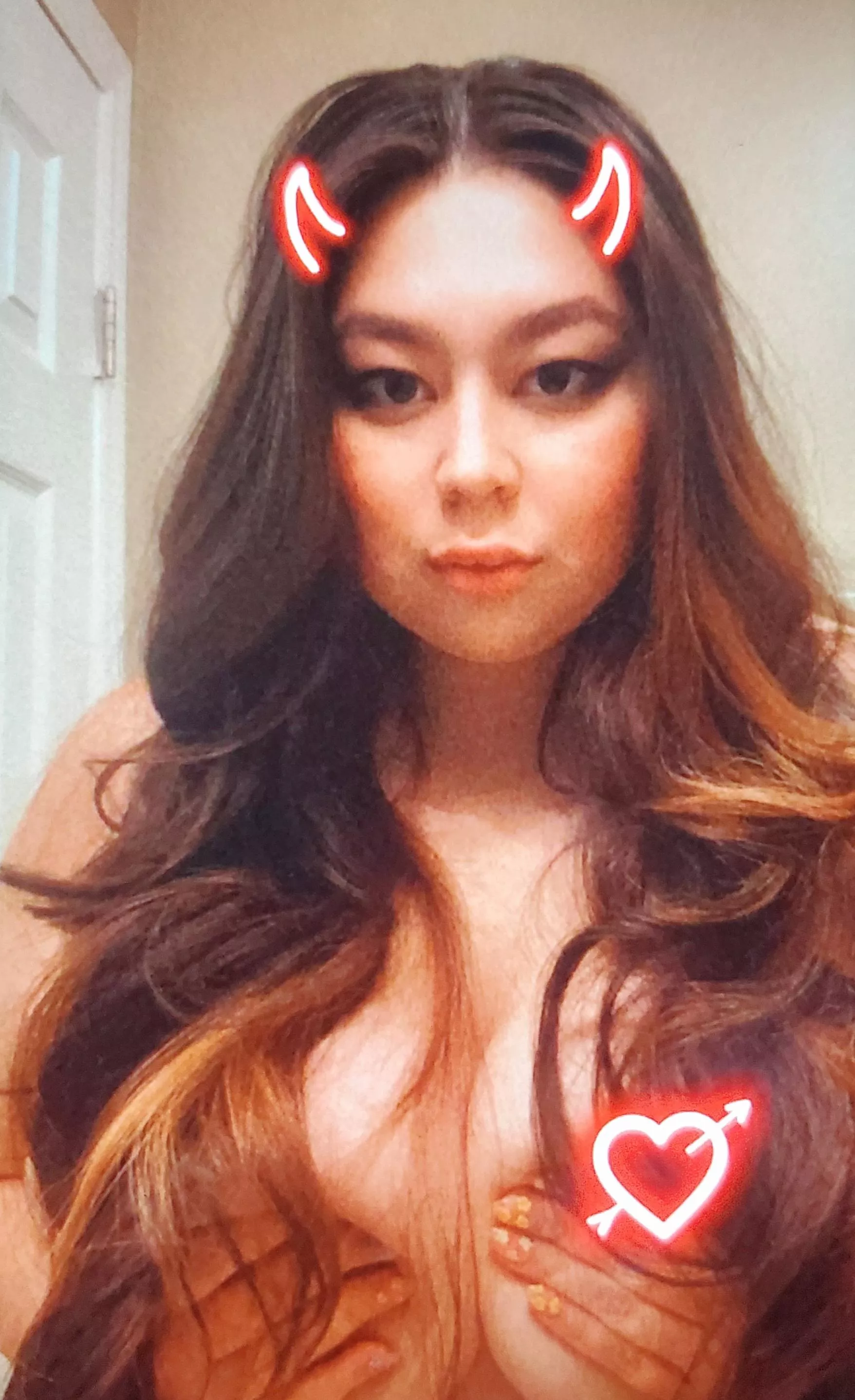 Chubby asian demon for spooky season 