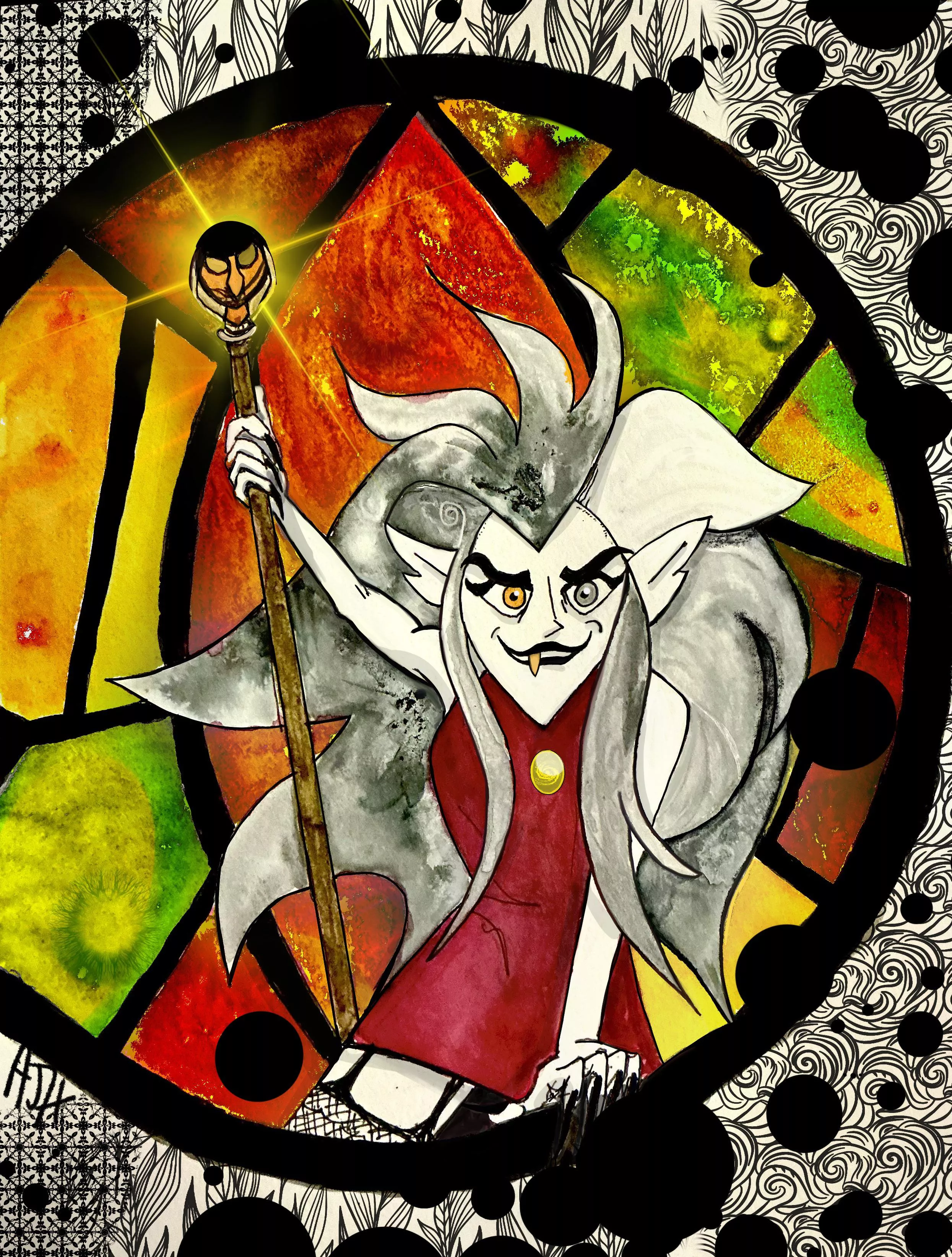 Eda Clawthorn. Owl House Lady. Fanart by me. 