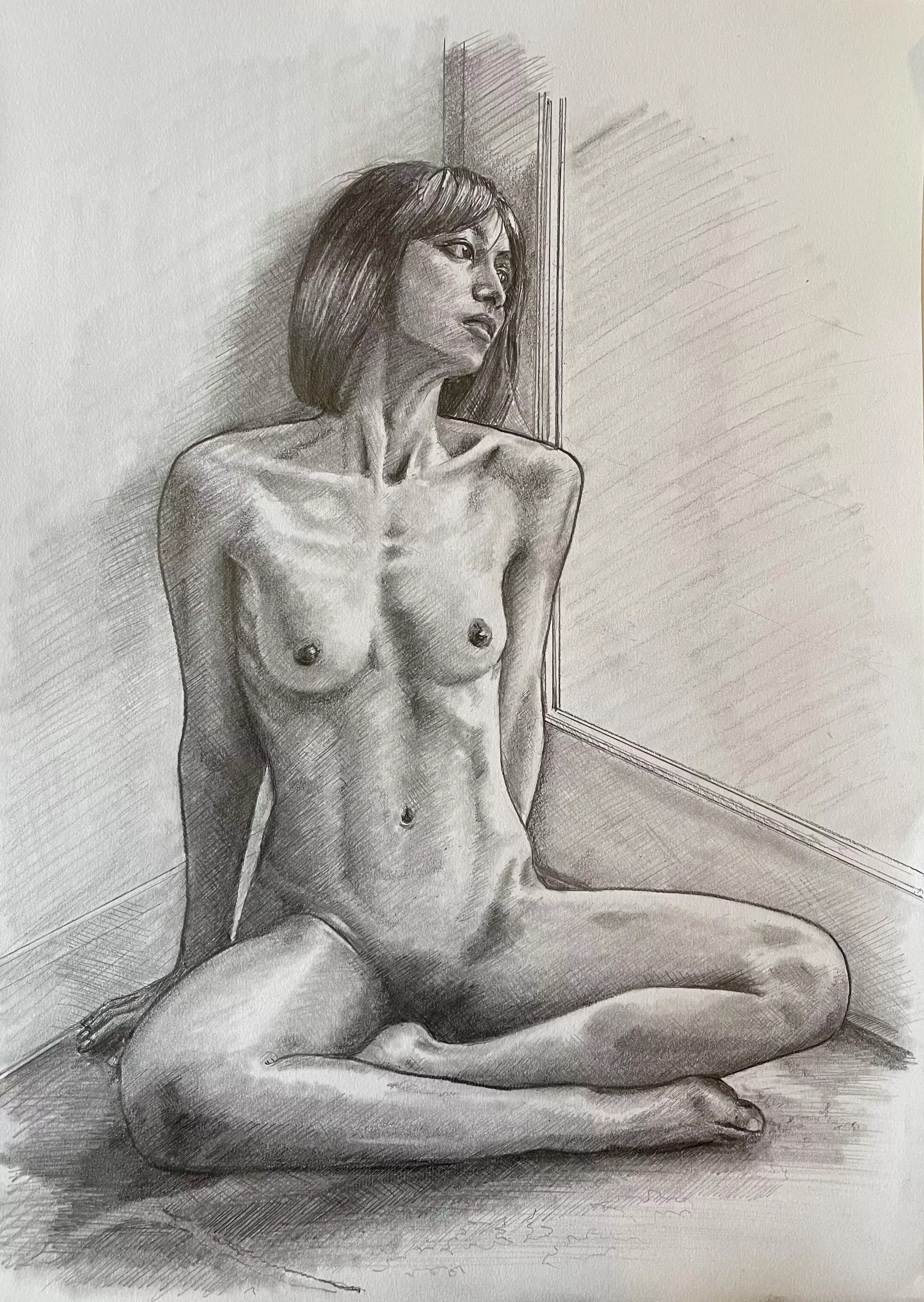 Faraway - Rah Cleopatra - graphite drawing by me