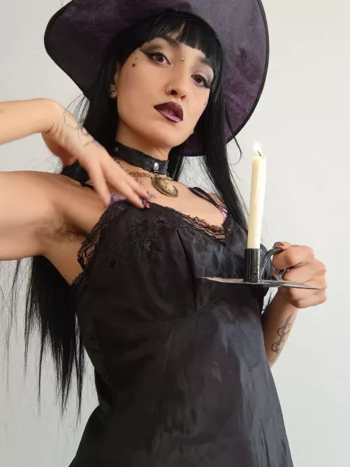 Hairy and sweaty witch to celebrate the spooky season [hs]